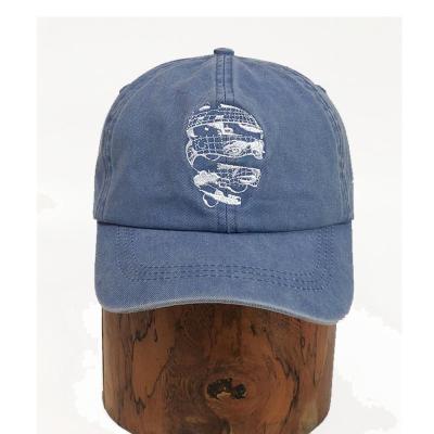 China COMMON 100% Cotton 6 Panel Unstructured Dad Hat Single Distressed Baseball Cap for sale