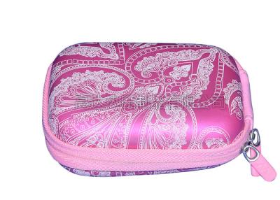 China Pink Protective Camera Case PU Surface With Screen Printing Logo , Eco Friendly for sale