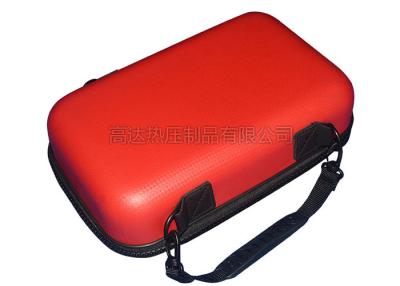 China Red Color VR EVA Carrying Case PU With Straw Mat Pattern , Professional Customized for sale