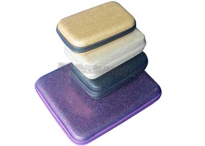 China Fashionable EVA Cosmetic Bag / Professional Makeup Travel Case PU With Glitter Powder for sale