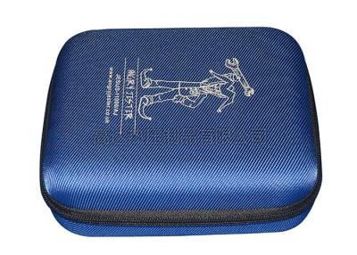 China Custom External Hard Drive Carrying Case / Blue Durable Hard Drive Case EVA Plate for sale