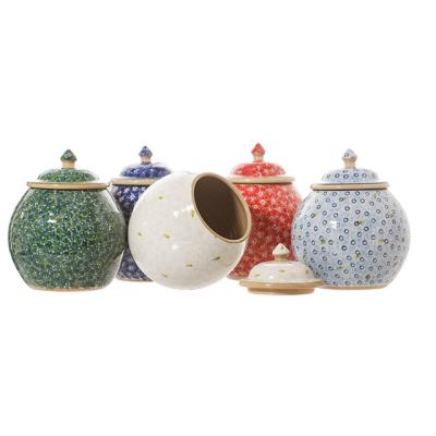 China Vintage Style Promotional Gift Viable Storage Bottle Custom Ceramic Cookie Jar for sale