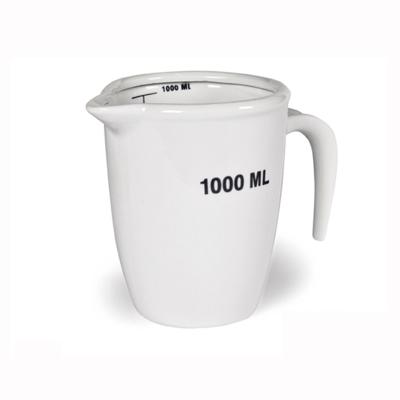 China High quality white porcelain jug measuring jug 1000ml 500ml of set for sale