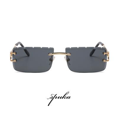 China New Fashion Sun Glasses UV Sunglasses SPUKA 2261 Men Women Rimless Luxury Frame for sale