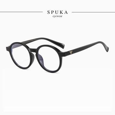 China SPUKA Z3389 Blue Light Blocking Vintage Round Blue Light Blocking Glasses Frame Mens Womens Computer Phones Glasses for sale