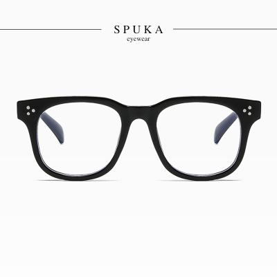 China SPUKA 3518 Square Light Blocking Blue Light Blocking Glasses Anti Frame Women Men Computer Glasses for sale