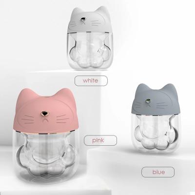 China 15-20 Square Meters Cat Paw Home 300ml Usb Mini Ultrasonic Air Humidifier For Bedroom for sale