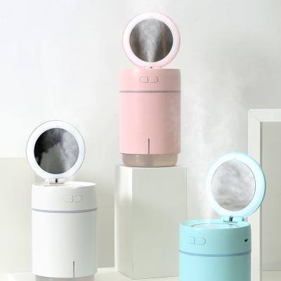 China 15-20 Square Meters Cordless Heavy Mist Small Makeup Mirror Moisturizing Desktop Cool Mist Ultrasonic Air Humidifier for sale