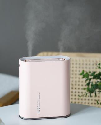 China 15-20ã Ž ¡ 1000ml Wireless Portable Rechargeable Car Mini Dual Spray 2000mah Air Humidifier for sale