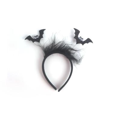 China High Quality Custom Made Halloween Smart Casual Party Hairband Furry Bat Headband for sale