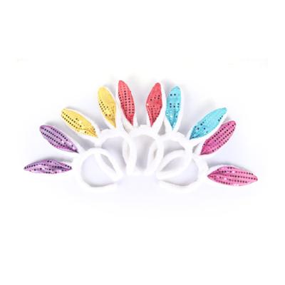 China LED Lighting Smart Casual Easter Party Holiday Bunny Rabbit Ears Bow Headband Headband for sale