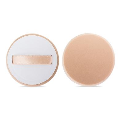 China Feather Professional PU Beauty Puffs For Sale Custom Logo Round Facial Air Cushion Powder Puff for sale