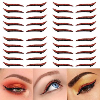 China Temporary Double Line Eyelid Sticker Waterproof Reusable Eyeliner Stickers Eyeliner Beauty Makeup Shiny Eyeliner Sticker for sale