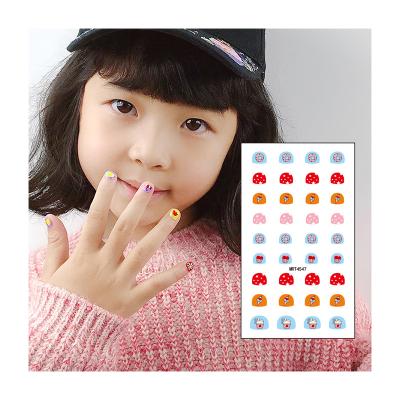 China Various Temporary Custom Cartoon Character Pattern Kids Cute Nail Art Sticker For Kids for sale