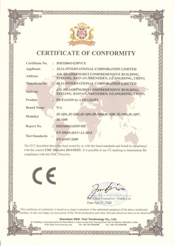 CE - Shenzhen Commdy Industrial Co., Ltd.