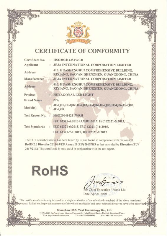 RoHS - Shenzhen Commdy Industrial Co., Ltd.