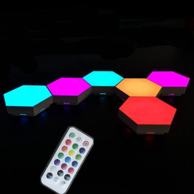 China 2020 New Idea DIY Remote Control Smart Touch Sensor Led Wall Light Led Hex Touch Modular Hex Light for sale