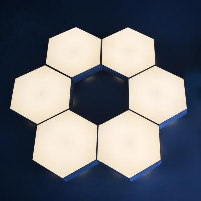 China Modern Simple White Color Decoration Flush Hexagonal Night Light Light For Wall Light Table Lamp for sale