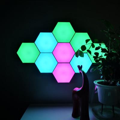 China Modern home decoration wall or wedding party light touch control and remote modular led hexagonal light for sale