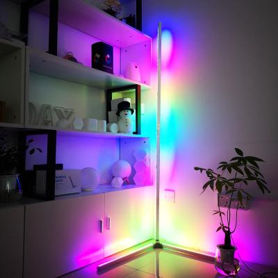 China Modern Game Room Lighting Led Corner Stand Light Floor RF Remote Control Multi Color Light for sale