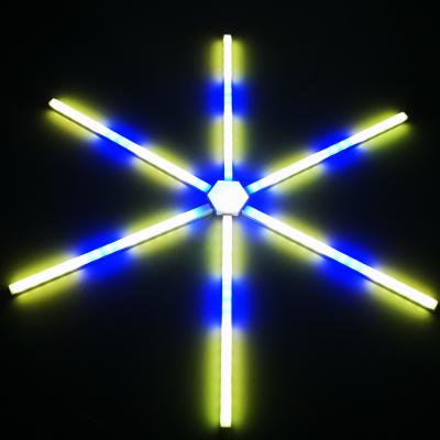 China Modern 6+1 Tube Light Set + Hexagon Light Set for Game Room Wall Decoration Sun Flower Light Set for sale