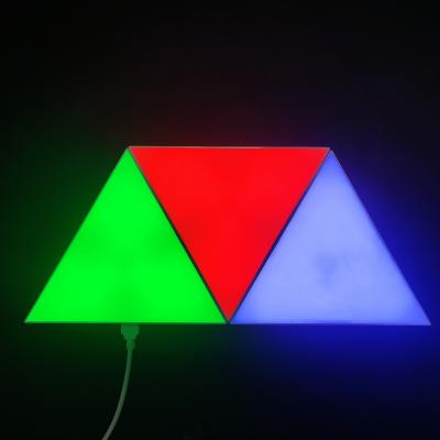 China Touch Touch Top Home Light Triangle Product Row New Arrival Creative Led Table Lamp Night Light Projector for sale