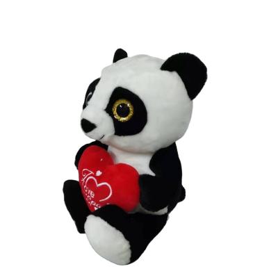 China Plush Stuffed Cute Cartoon Soft Animal Doll Lovely Baby Bus Panda Plush Toy For Children for sale