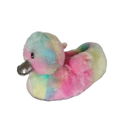 China HOT New Women's 36-41 Ladies Ladies Girl Novelty 3d Cute Plush Animal Duck Slippers for sale