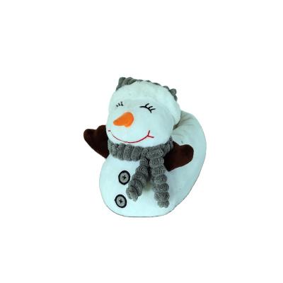 China Winter HOT Indoor White Plush Snowman 36-41 Cute Non-slip Cute Slippers for sale