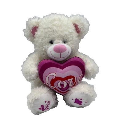 China Wholesale Cute Valentines Teddy Bears With Heart Plush Custom I Love You Real for sale