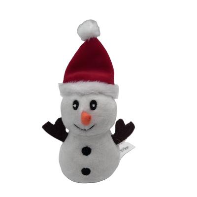 China Custom Cute Soft Stuffed Plush PP Cotton Christmas Doll Snowman Toys Yeti Plush Toy for sale