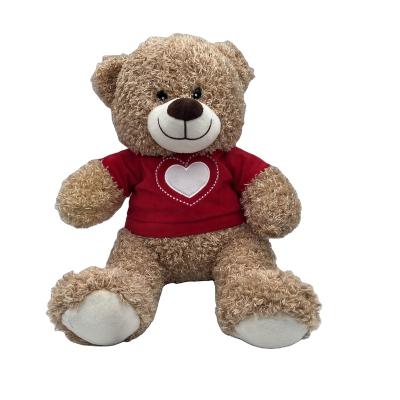 China Cute Teddy Bears Wholesale Valentines Bear Custom Plush Toy I Love You With Heart for sale