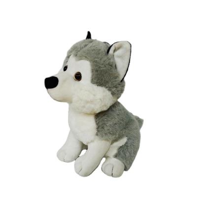 China High Quality Customized Light Gray Husky Animal Doll Plush Toys Wholesale Stuffed Animals for sale