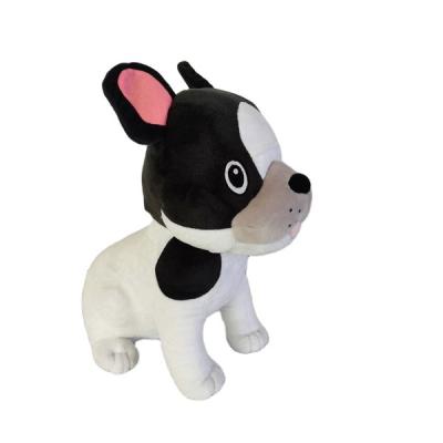 China Professional Cheap Custom Plush White Black White Plush Stuffed Dog Toys From Plush Manufacture 19cm for sale