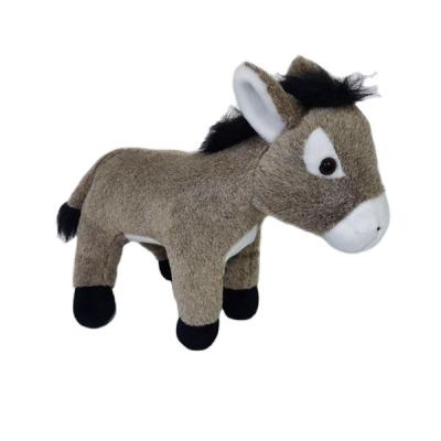 China Various Gray Children's Plush Factory Manufacture Baby's Donkey Plush Toy for sale