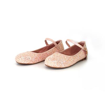 China Fashion Trend Wholesale Cheap Breathable Women Shiny Pink Princess Flat Single Shoes for sale