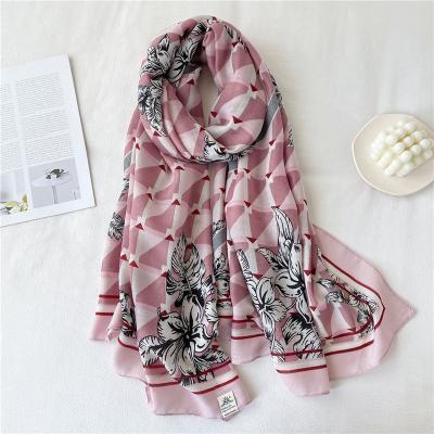 China New Ethnic Factory Style Ladies Cotton Scarves And Shawls Ethnic Soft Viscous Scarf For Women Geometric Rhombus Scarf Hijabs for sale