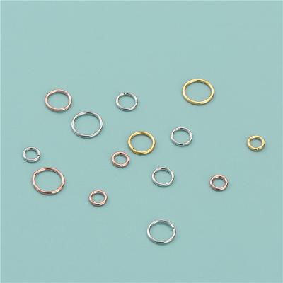 China Jewelry Making Wholesale Factory Price Gold Plated 925 Sterling Silver Open Jump Ring Ring Of Jewelry Make Accessories Closed for sale