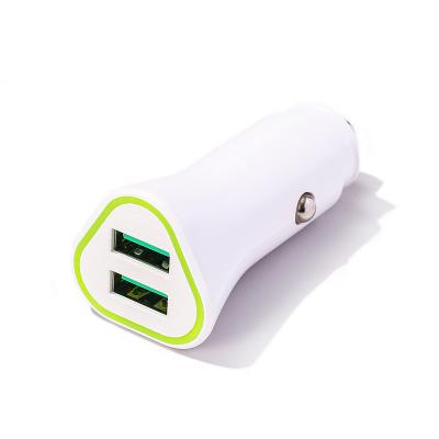 China Mobile Phone Tablet MP3 GPS Car Charger USB 18W Fast Charging Dual Port Charger for sale