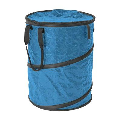 China High Quality Oxford Cloth Stored Circular Folding With Zipper Cover Garden Bag Outdoor Bin for sale