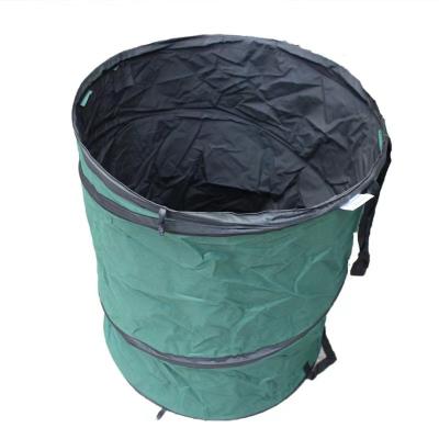 China Hot Selling Stored PE Garbage Recycle Containers Travel Automatic Folding Camping Outdoor Trash Can for sale