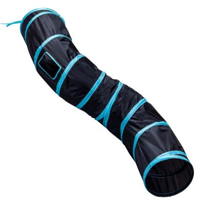 China Factory direct foldable s-shaped collapsible s-shaped channel cat pet cat play tunnel outdoor training for sale