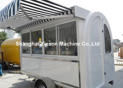 China Strong Steel Mobile Kitchen Trailer for Fast Food , Kitchen Service Cart for sale