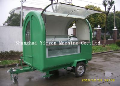 China Steel Mould Construction Portable Food Carts With Towable Trailer for sale