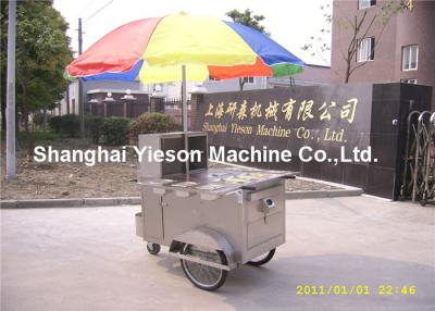 China Mobile Catering Hot Dog Cart single sink cupboards with glass doors for sale