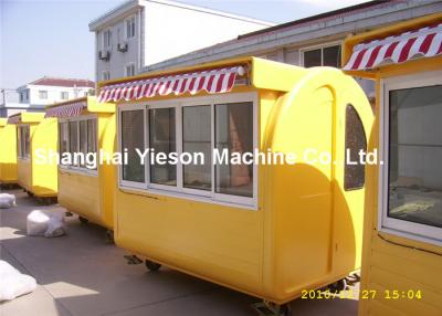 China Crepe Mobile Food Carts With Canopy , Steel Food Vending Carts for sale