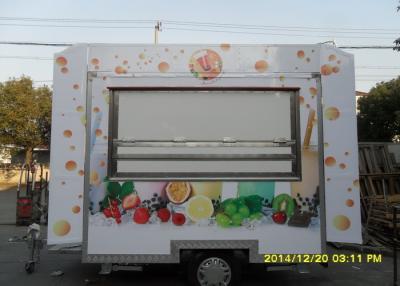 China Square Model Mobile Food Kiosk With Signboards , Custom Concession Trailers  for sale