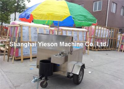 China Food Vending Trailers Stainless Steel Hot Dog Cart  For Chips for sale