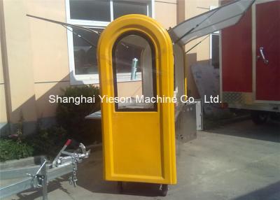 China Kundengebundener Wagen-beweglicher Towable Imbiss-Schnellimbiss-Kiosk des Edelstahl-warmen Würstchens zu verkaufen