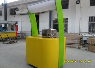 China Yellow And Green Mobile Food Carts Stainless Steel Material for sale